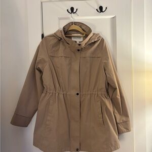 Women's Coldwater Creek Tan Hooded Jacket